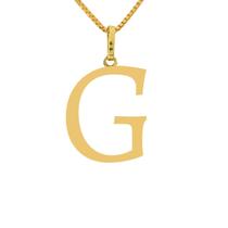 Pingente da Letra G em Ouro 18k - Elegância Personalizada