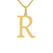 Pingente da Letra R em Ouro 18k - Uma Jóia de Significado
