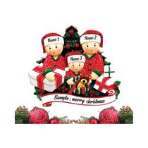 Pingente De Árvore De Natal Em Acrílico 2D DIY Decorações Familiares Ornamento Suspenso Para Casa