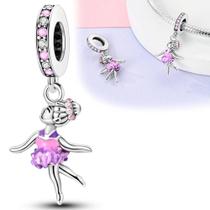 Pingente de Bailarina para Pulseira Pandora - Prata 925