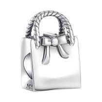 Pingente De Bolsa Em Forma De Salto Alto Em Prata Esterlina 925, Acessórios De Joias Para Pulseira