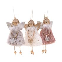 Pingente De Boneca Anjo Fofa 3PCS Decorações De Árvore De Natal Ornamentos De Ano Novo Presente De