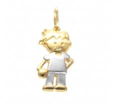Pingente de Bonequinho em Ouro Amarelo 18K Pingente de Bonequinho em Ouro Amarelo 18K