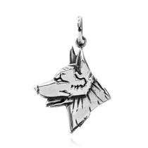 Pingente de Cachorro Pastor Alemão Cabeça Em Prata - 95468 Pingente de Cachorro Pastor Alemão Cabeça Em Prata - 95468