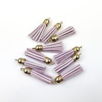 Pingente de Camurça 3cm Lilás Enfeite para Chaveiro - 10 unidades