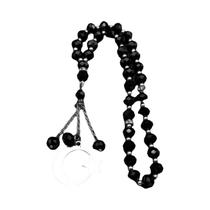 Pingente De Carro Islâmico Em Aço Inoxidável Com 33 Contas De Oração E Corrente De Vidro Para Pingente De Carro Islâmico Em Aço Inoxidável Com 33 Contas De Oração E Corrente De Vidro Para