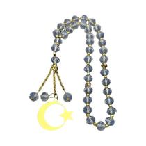 Pingente De Carro Islâmico Em Aço Inoxidável Com 33 Contas De Oração E Corrente De Vidro Para