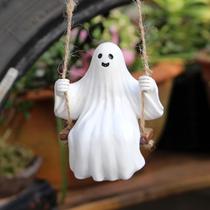 Pingente de carro Pwsap Cool Swinging Ghost Decoração de Halloween