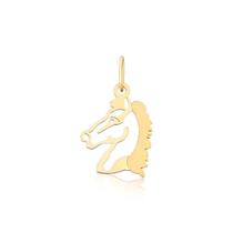 Pingente De Cavalo Ouro Puro 18k Cabeça Pm38