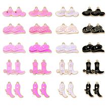 Pingente de chapéu Charms NVENF Cowboy Boot para fabricação de joias Pingente de chapéu Charms NVENF Cowboy Boot para fabricação de joias