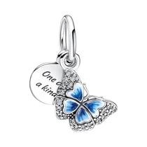 Pingente De Charme Em Forma De Borboleta, Besouro, Pássaro E Gaivota Para Joias De Prata Esterlina