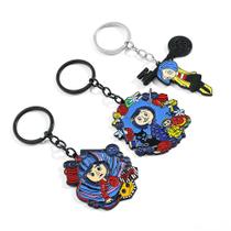 Pingente de chaveiro Coraline Button Eyes, memorabilia do filme Pingente de chaveiro Coraline Button Eyes, memorabilia do filme