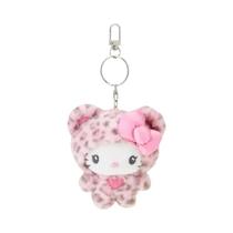 Pingente De Chaveiro De Pelúcia Hello Kitty Com Estampa De Leopardo, Série Urso Sanrio, Decorações