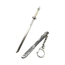 Pingente De Chaveiro Em Metal Pequeno Modelo De Espada Antiga Com Lâmina Não Aberta