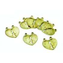 Pingente de Coração Alma Gêmea Dourado - Pacote com 10 Unidades Pingente de Coração Alma Gêmea Dourado - Pacote com 10 Unidades