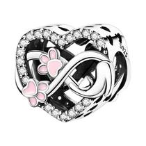 Pingente De Coração Em Prata Esterlina 925 Para Mulheres, Joia DIY De Amor Familiar Para Irmãs