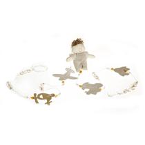 Pingente De Cortina Bege Quarto Bebê Infantil (Par) Pingente De Cortina Bege Quarto Bebê Infantil (Par)