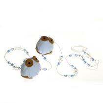 Pingente De Cortina Coruja Azul Quarto Bebê Infantil Menino (Unidade) Pingente De Cortina Coruja Azul Quarto Bebê Infantil Menino (Unidade)