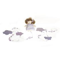 Pingente De Cortina Menina Lilás Quarto Bebê Infantil Menina (Par) Pingente De Cortina Menina Lilás Quarto Bebê Infantil Menina (Par)