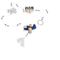 Pingente De Cortina Urso Aviador Quarto Bebê Infantil Menino Pingente De Cortina Urso Aviador Quarto Bebê Infantil Menino