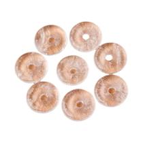 Pingente De Cristal De Pedra Natural Agata Em Forma De Donut Com Furo Grande Para DIY, Fabricação De