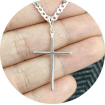 Pingente de cruz grande 2cm x 3cm em prata Pingente de cruz grande 2cm x 3cm em prata