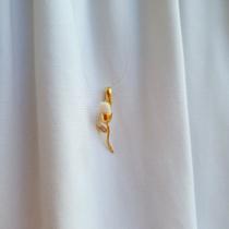 Pingente de Dente de Flor única banhado a ouro 18k Pingente de Dente de Flor única banhado a ouro 18k