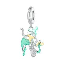 Pingente De Estrela De Fada Em Prata Esterlina 925 Com Charme De Vaga-lume Luminoso, Concha De