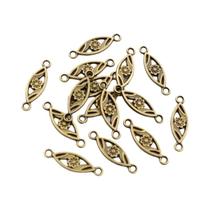 Pingente De Flor Em Liga De Bronze Prateado Antigo, Conector De Joias DIY Pequeno Vintage