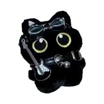 Pingente De Gato Preto Para Decoração De Mochila, Brinquedo De Pelúcia, Boneco De Gato Punk, Pingente De Gato Preto Para Decoração De Mochila, Brinquedo De Pelúcia, Boneco De Gato Punk,