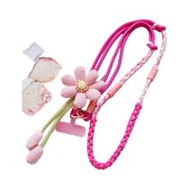 Pingente De Girassol Cordão Universal Para Celular Trançado À Mão Estilo Fashion Pingente De Girassol Cordão Universal Para Celular Trançado À Mão Estilo Fashion