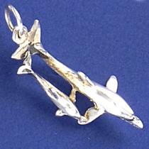 Pingente de Golfinho com filhote - 95147