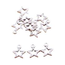 Pingente De Lua E Estrela Em 2 Estilos, 100 Peças, DIY, Charme Natural Para Colares E Pulseiras,