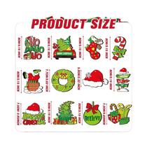 Pingente De Madeira Monstro De Cabelo Verde 12 Peças Decoração De Árvore De Natal Enfeites Pendentes Pingente De Madeira Monstro De Cabelo Verde 12 Peças Decoração De Árvore De Natal Enfeites Pendentes