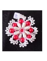 Pingente de mandala em rosa e branco Pingente de mandala em rosa e branco