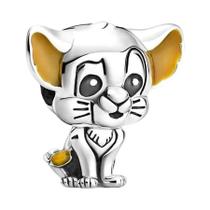 Pingente De Mickey Dalmata Banhado a Prata Para Pulseira De Prata, Joia Disney Aprendiz De Mágico