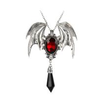 Pingente De Morcego Vampiro Em Cristal Azul, Colar Gótico De Halloween, Joia Punk Com Choker Preto