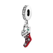 Pingente De Natal Em Prata Esterlina 925 Para Mulheres, Charm De Rena, Boneco De Neve E Papai Noel,