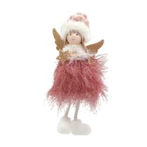 Pingente de Natal Princesa Menina Boneca Anjo Boneca Boneca Decoração para Casa