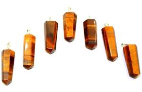 Pingente de Olho de Tigre com Pino em Prata 950 - 03 Unidades Atacado Pingente de Olho de Tigre com Pino em Prata 950 - 03 Unidades Atacado