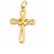 Pingente de ouro 18 k Crucifixo Linha Delicata