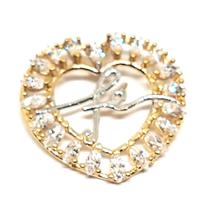 Pingente de ouro 18k Coração fé Pingente de ouro 18k Coração fé