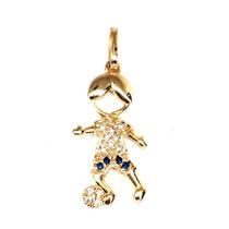 Pingente de ouro 18k Filho com Pedras