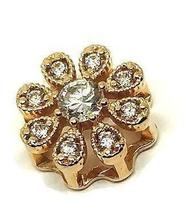 Pingente De Ouro 18k Flor com pedras Pingente De Ouro 18k Flor com pedras