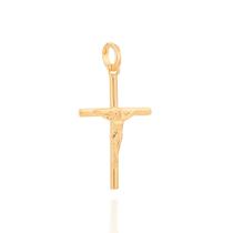 Pingente de ouro 18k unissex crucifixo cruz com cristo rommanel 540003