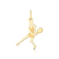 Pingente De Ouro Esporte Tênis Raquete Puro 10k Pm26