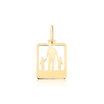 Pingente De Ouro Família Pai Filhos 10k Pm51 Pingente De Ouro Família Pai Filhos 10k Pm51