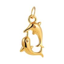 Pingente De Ouro Impermeável Com Lua, Estrela, Sol E Olho Grego Para Mulheres, Charms De Joias Em