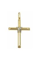 Pingente de Ouro Masculino Crucifixo Grande 35 mm Peso 6 Gramas