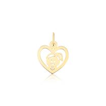 Pingente De Ouro Puro 18k Boneca Menina Filha Pm36 Pingente De Ouro Puro 18k Boneca Menina Filha Pm36